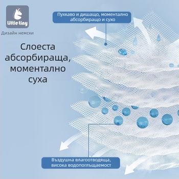 Бебешка кърпа за баня от марля, попивателна, за новородени, принт растения и цветя, 1 пакет