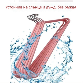 Метална закачалка за дрехи, 2 бр. в опаковка, здрава конструкция, подходяща за дрехи, панталони и вратовръзки