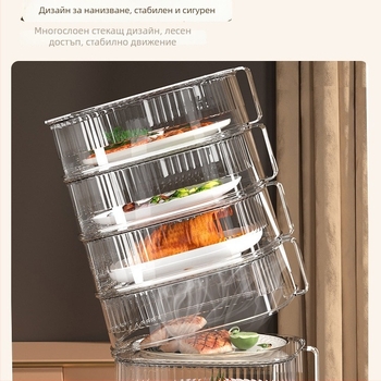 Изолирана покривка за храна, прозрачна, за остатъци от храна, многофункционална, многослойна за маса