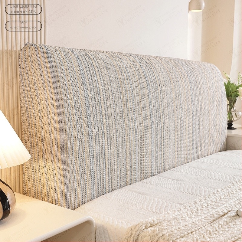 Калъф за таблата на спалнята с леноподобна текстура, за всички сезони, анти-слип, стил: нов китайски стил, материал: полиестер