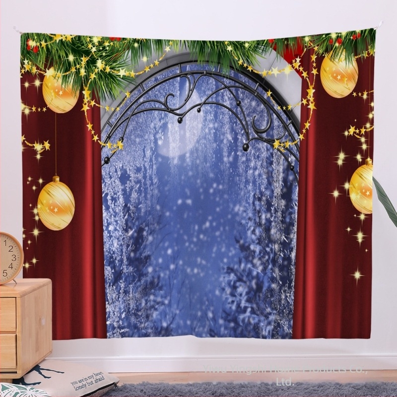 Гобелен Коледна серия, 100% полиестер, машинно тъкане, правоъгълен, модерна простота