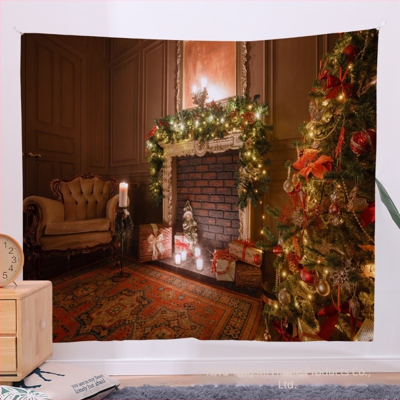 Гобелен Коледна серия, 100% полиестер, машинно тъкане, правоъгълен, модерна простота
