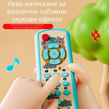 Интерактивна образователна играчка за деца: мултифункционална машина за ранно образование с музика и емоционална интеракция | Пластмасова, работеща на батерии, размери 17×5.5×3 см, подходяща за 0–3 години