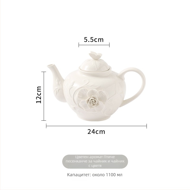 Кафена чаша със чинийка — релефен флоралeн дизайн, ретро стил, луксозно ретро излъчване, опаковка в картонена кутия, лансирана през 2023 г.