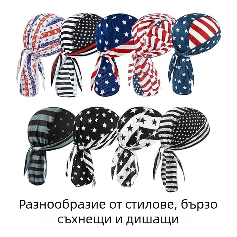 Външно спортно шалче за глава със слънцезащита, бързосъхнещо, попиване на пот и дишащо, пиратски стил шапка за тичане и каране на велосипед