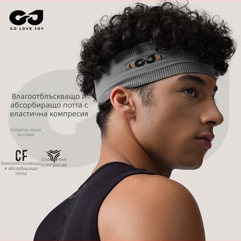 Безшевна спортна лента за глава, абсорбираща пот, дишаща, бързосъхнеща, Нейлон/Спандекс/Полиестер, за бягане, колоездене и баскетбол