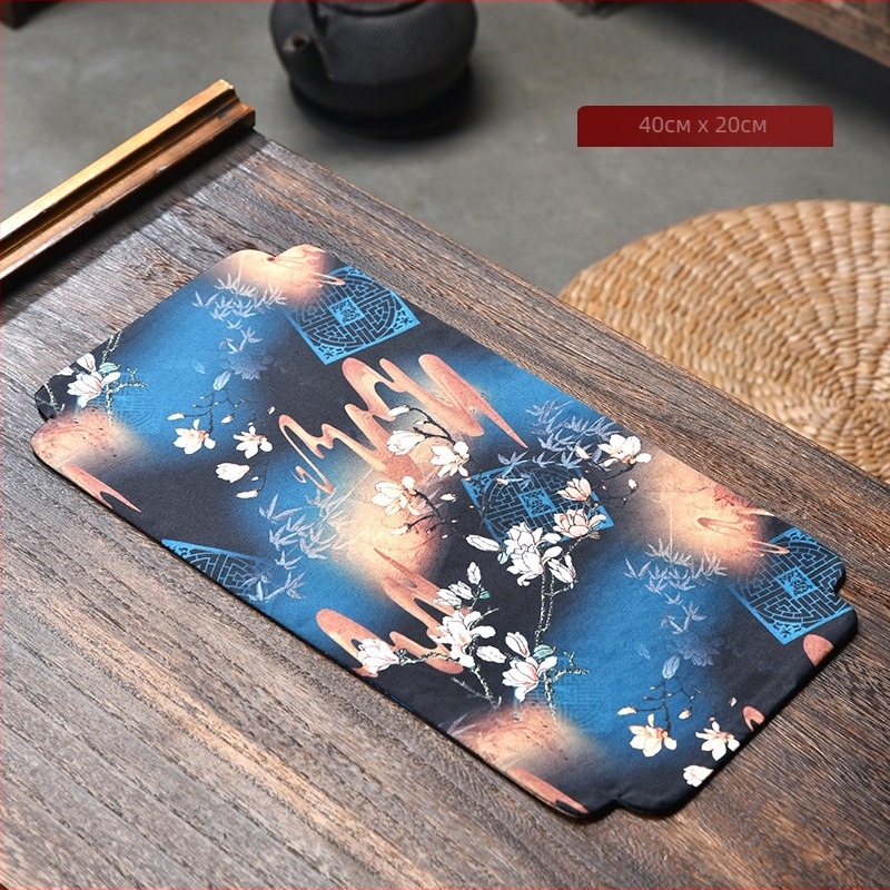 Jingkui водоустойчива правоъгълна покривка за маса за чай, плат с печатано лого, стил Нов китайски стил