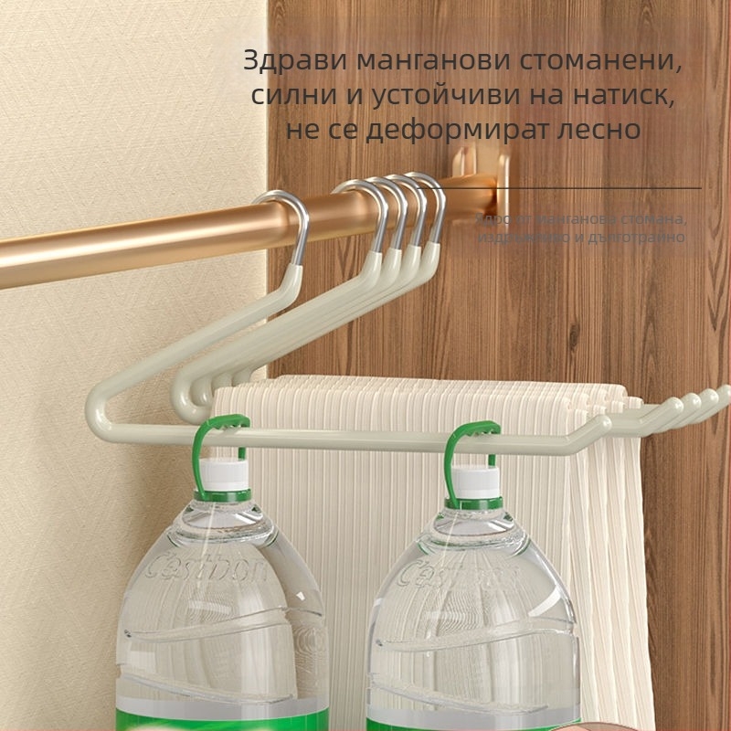 Закачалка за панталони от неръждаема стомана с форма на гуска, антиплъзгащи щипки за домашен гардероб, модерен минималистичен стил