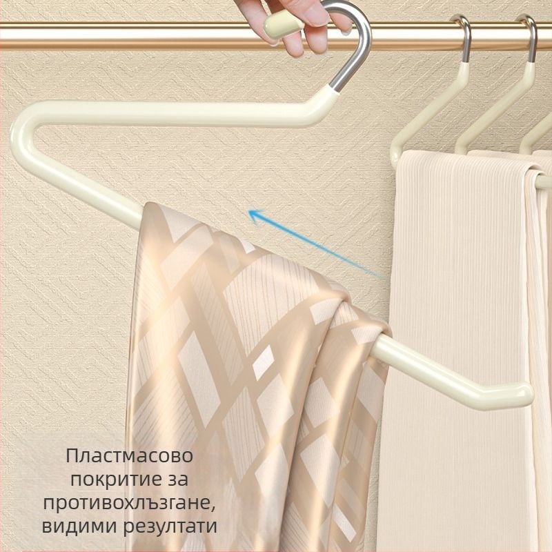 Закачалка за панталони от неръждаема стомана с форма на гуска, антиплъзгащи щипки за домашен гардероб, модерен минималистичен стил