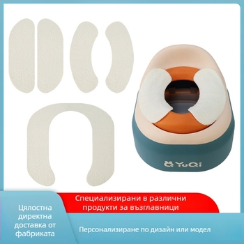 Детска плюшена самозалепваща се подложка за седалката на тоалетната, миеща се, подходяща за рязане по размер, топла, Quan Lekang