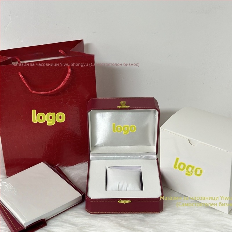 Персонализирана кутия за часовник за подарък, златно фолио, материали: хартия/дърво/гума/PU, за опаковане на подаръци и бижута, Марка: Daiska