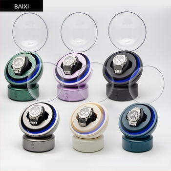 Baixi Устройство за завиване на часовници с една глава, зареждащо се, за един механичен часовник – компактна кутия за съхранение на автоматични часовници