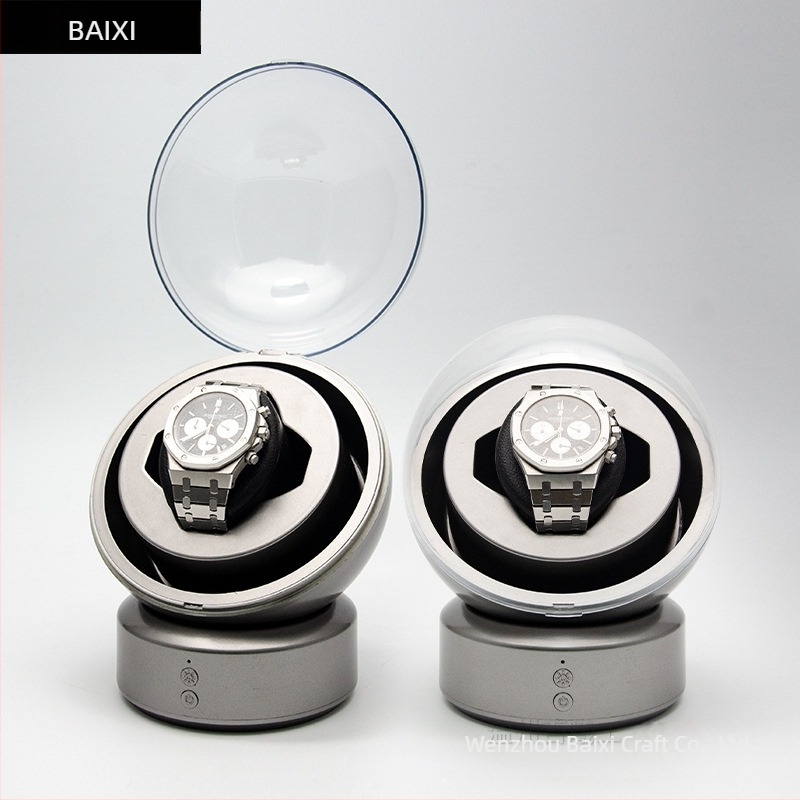 Baixi Устройство за завиване на часовници с една глава, зареждащо се, за един механичен часовник – компактна кутия за съхранение на автоматични часовници