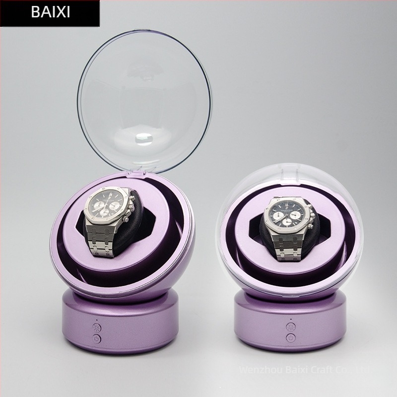 Baixi Устройство за завиване на часовници с една глава, зареждащо се, за един механичен часовник – компактна кутия за съхранение на автоматични часовници