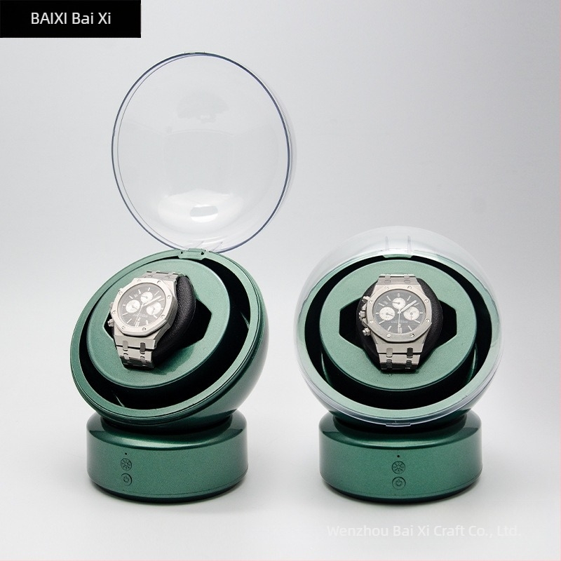 Baixi Устройство за завиване на часовници с една глава, зареждащо се, за един механичен часовник – компактна кутия за съхранение на автоматични часовници