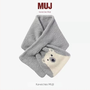 Шал от проста плетка, топъл и ветроустойчив, полу кадифено платно, за зима