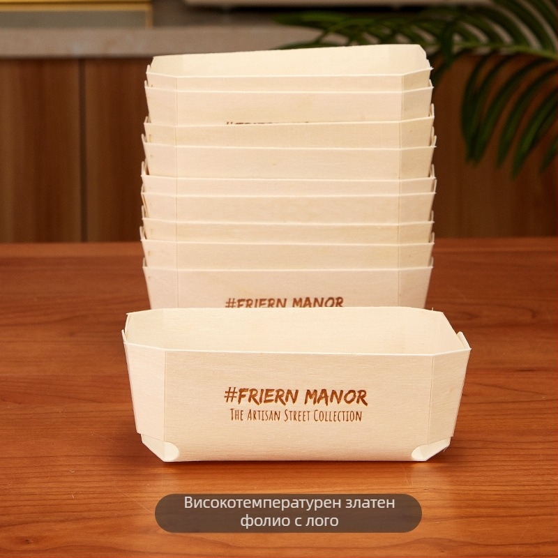 Joe дървена мини формичка за тостове и торти за фурна - дървен инструмент за изпичане на хляб - Сърдечна кутия, произход Китай