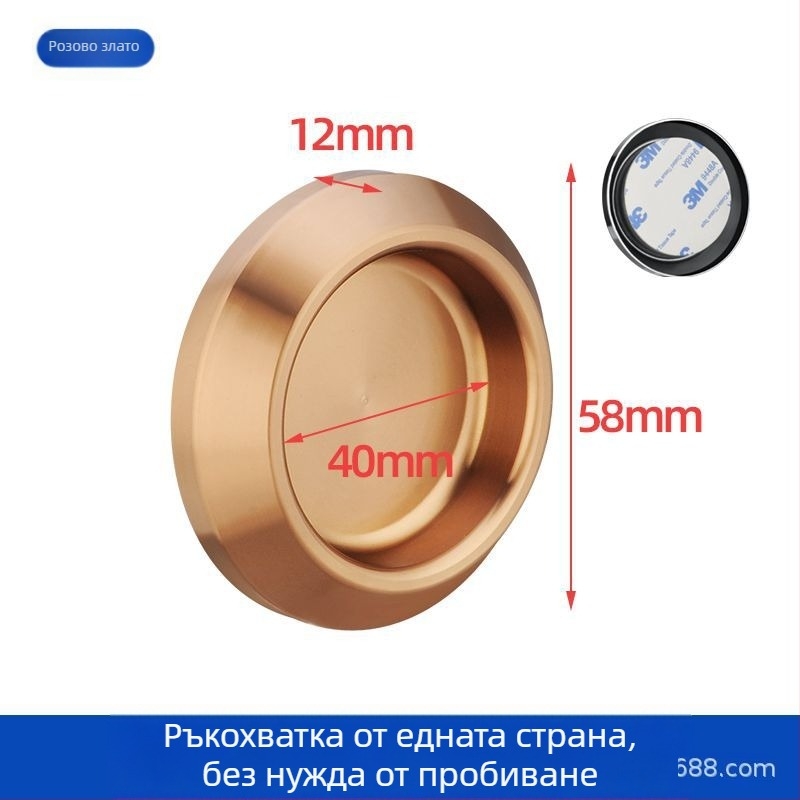 Неръждаема стомана, кръгла дръжка за стъклена врата за баня/душ кабина, модерен стил, покритие: матово, лъскаво или електроплатина