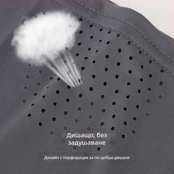 Ушно висяща UV маска от Ice Silk за открито колоездене – дишаща, бързосъхнеща, полиестер, полупокриващо лице