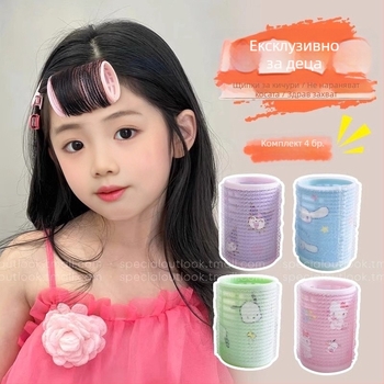 Детска тръбичка за къдрене на коса с карикатурни персонажи — пластмаса/смола, ръчна изработка, Yinmai