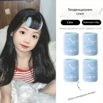 Детска тръбичка за къдрене на коса с карикатурни персонажи — пластмаса/смола, ръчна изработка, Yinmai