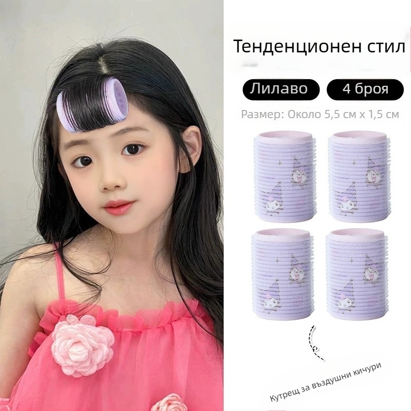 Детска тръбичка за къдрене на коса с карикатурни персонажи — пластмаса/смола, ръчна изработка, Yinmai