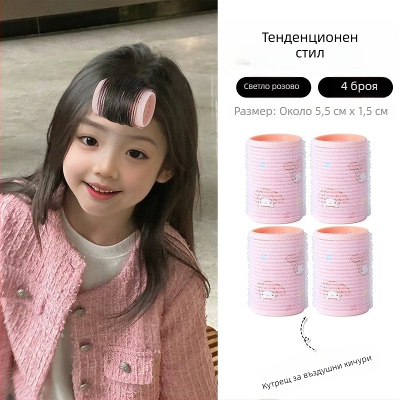 Детска тръбичка за къдрене на коса с карикатурни персонажи — пластмаса/смола, ръчна изработка, Yinmai