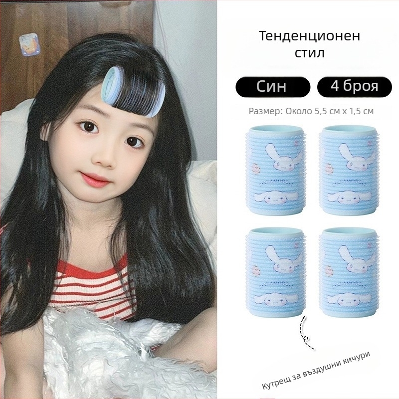 Детска тръбичка за къдрене на коса с карикатурни персонажи — пластмаса/смола, ръчна изработка, Yinmai