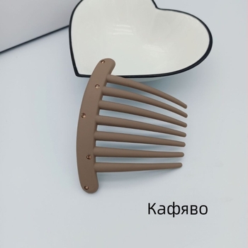 Гребен за коса с U-образен дизайн, PC материал, матово покритие, антихлъзгащ, корейски стил