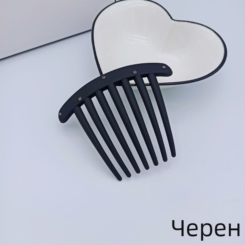 Гребен за коса с U-образен дизайн, PC материал, матово покритие, антихлъзгащ, корейски стил