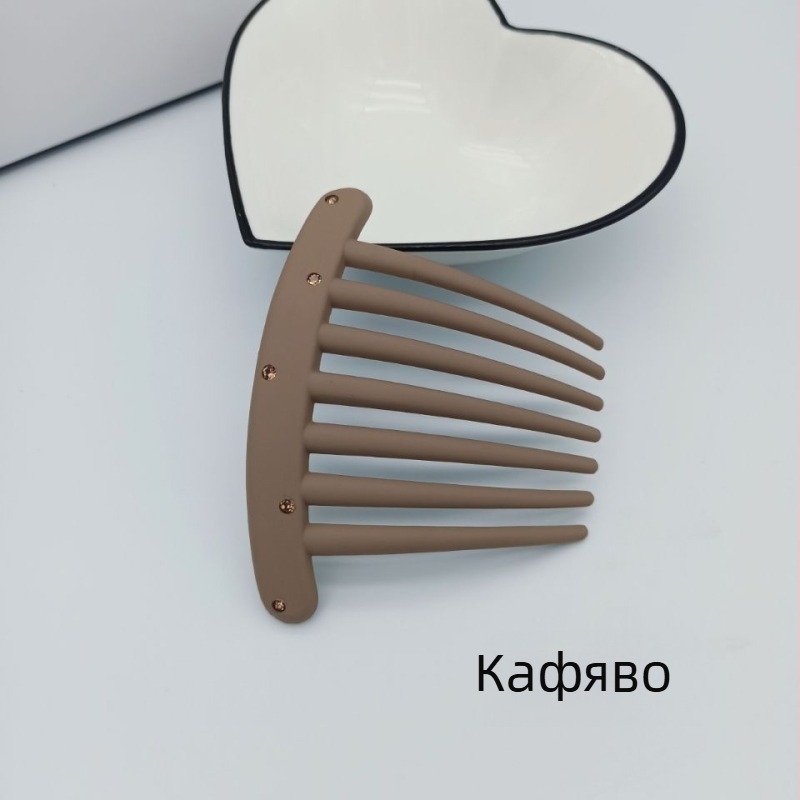 Гребен за коса с U-образен дизайн, PC материал, матово покритие, антихлъзгащ, корейски стил