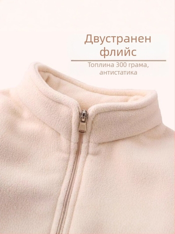 Унисексово детско външно яке с подплата от полар, дишащо, запазва топлината, издръжливо полиестерно