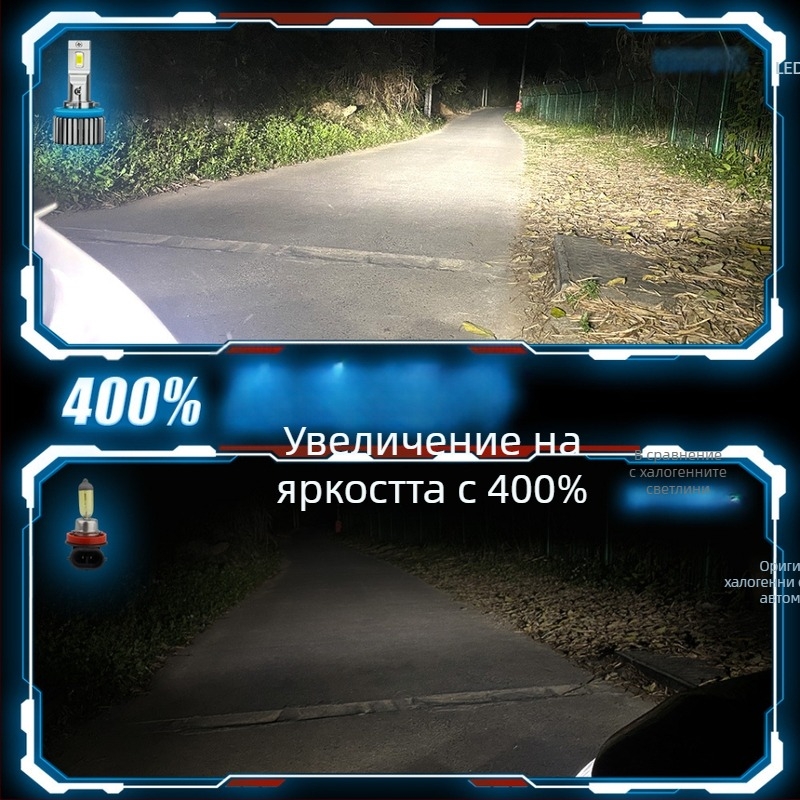 LED автомобилен фар - мощност 65W, напрежение 9-32V, светлинен поток 13000 lm, IP68 защита, алуминиев корпус