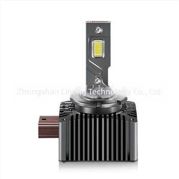 LED фарове за автомобил, D серия, P15 inline конектор, авиационен алуминий, отражателна чашка