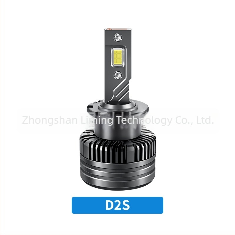 LED фарове за автомобил, D серия, P15 inline конектор, авиационен алуминий, отражателна чашка