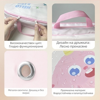 Пътуваща чанта – кубична форма, Oxford плат, мултифункционално съхранение на дрехи