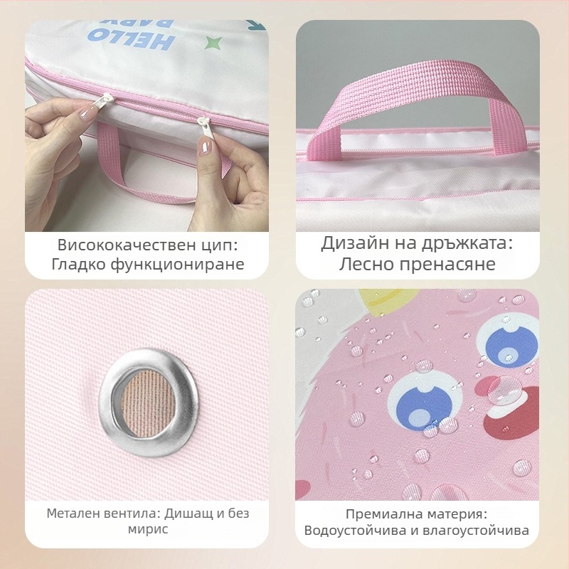 Пътуваща чанта – кубична форма, Oxford плат, мултифункционално съхранение на дрехи