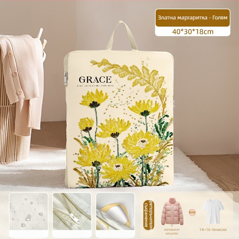 Пътуваща чанта – кубична форма, Oxford плат, мултифункционално съхранение на дрехи