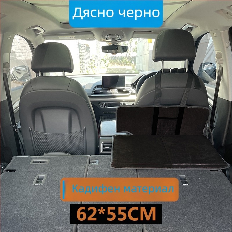 SUV пътническо спално легло за заден багажник — автоматично надуване, флокирана тъкан, модел 1537-3