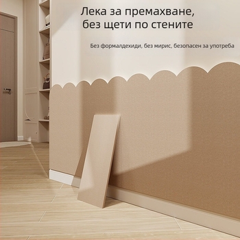 3D мек стенен панел за легло с лепило – декоративен стенен панел за спалня/кабинет, полиестер, едноцветен модел, китайски стил