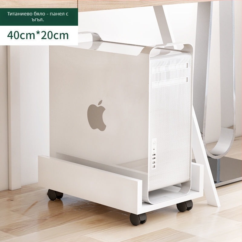 Преносим многоетажен стелаж за съхранение с колела — за грим и настолен компютър