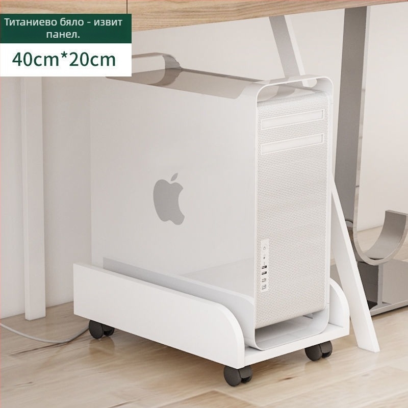 Преносим многоетажен стелаж за съхранение с колела — за грим и настолен компютър