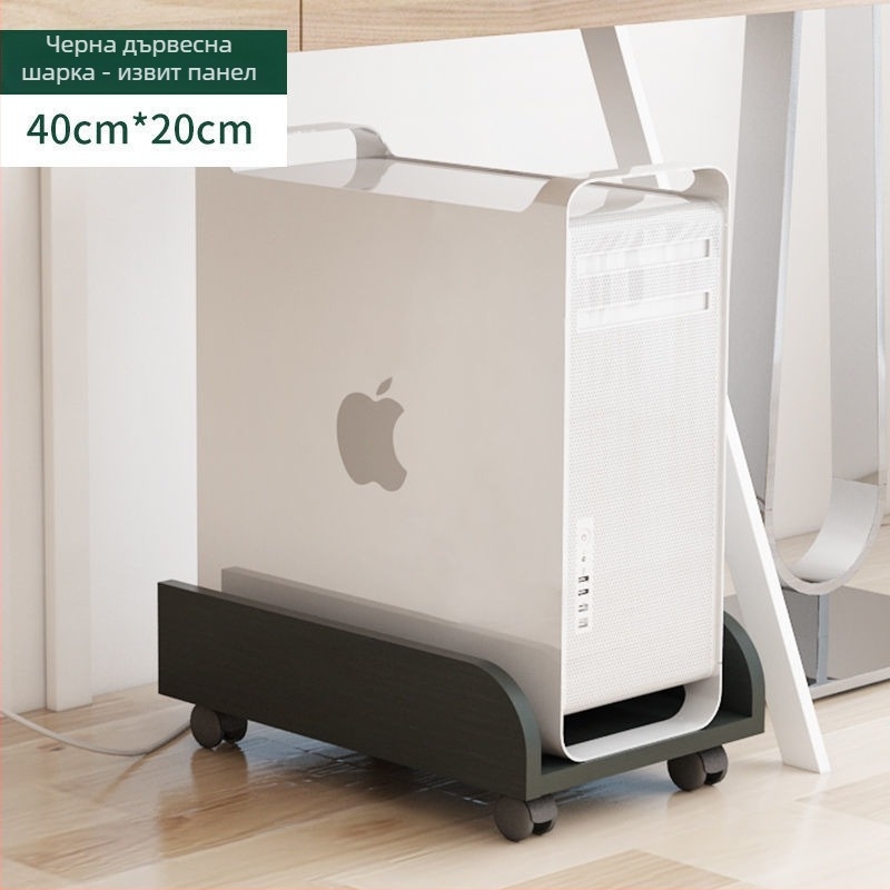 Преносим многоетажен стелаж за съхранение с колела — за грим и настолен компютър