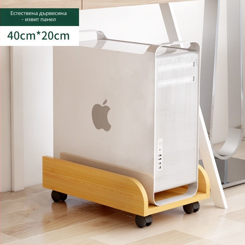 Преносим многоетажен стелаж за съхранение с колела — за грим и настолен компютър