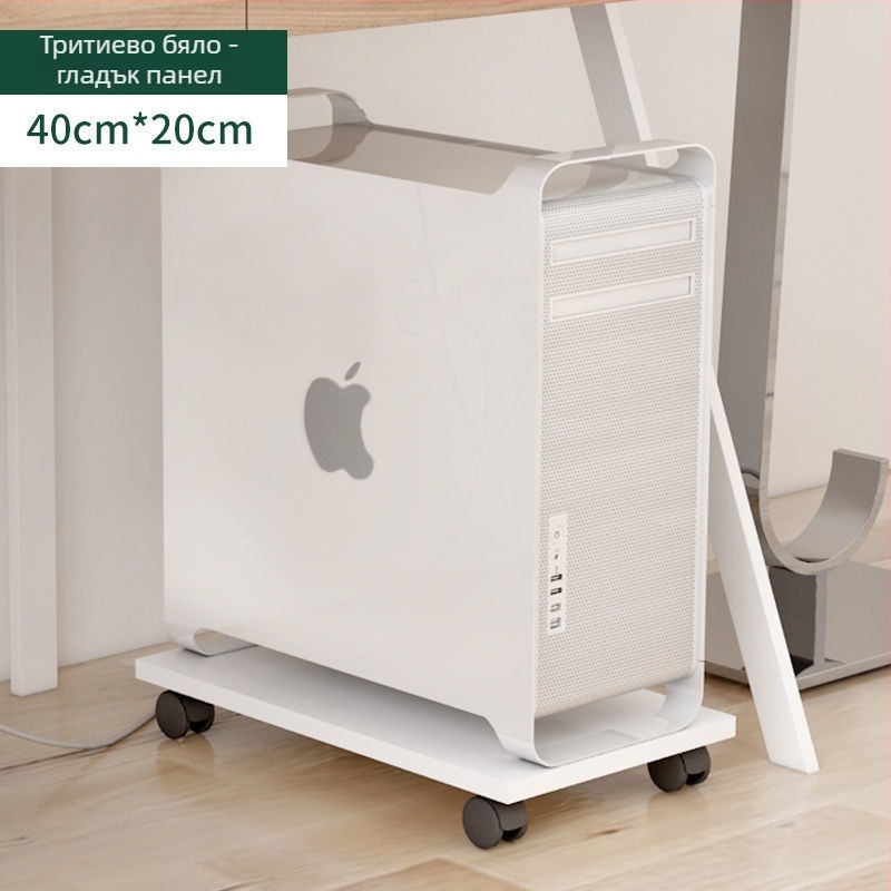 Преносим многоетажен стелаж за съхранение с колела — за грим и настолен компютър