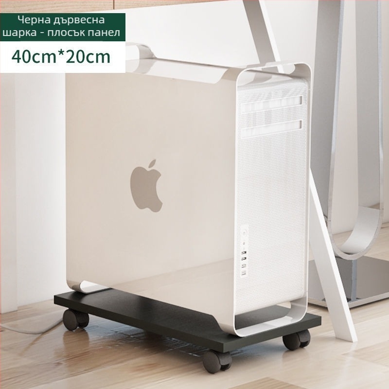 Преносим многоетажен стелаж за съхранение с колела — за грим и настолен компютър