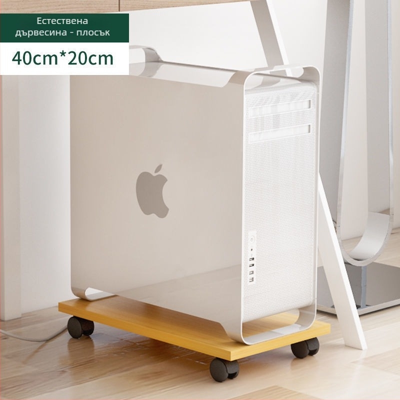 Преносим многоетажен стелаж за съхранение с колела — за грим и настолен компютър