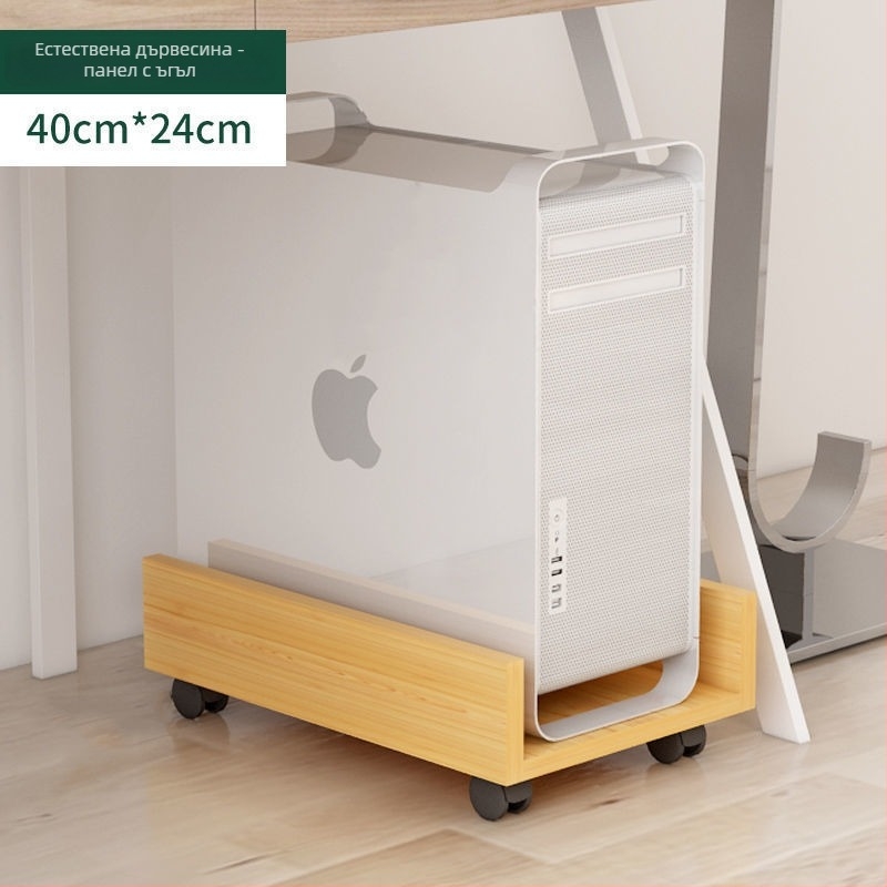 Преносим многоетажен стелаж за съхранение с колела — за грим и настолен компютър