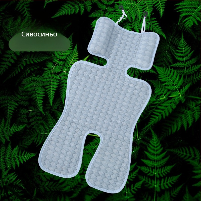 Мат за детска количка - бамбукови влакна, дишащ, за деца 0-1 година, универсална подложка