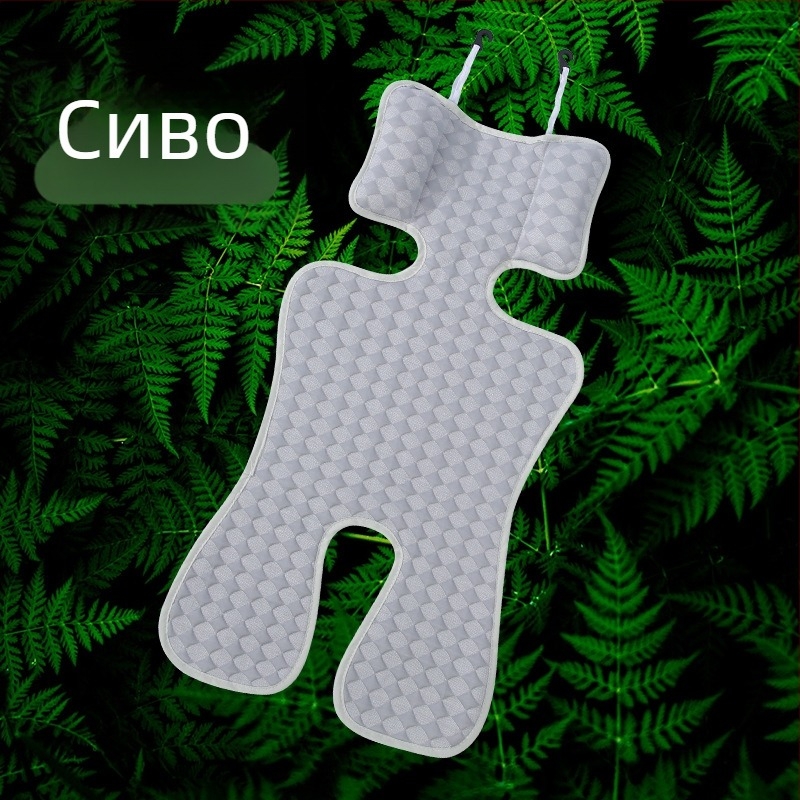 Мат за детска количка - бамбукови влакна, дишащ, за деца 0-1 година, универсална подложка